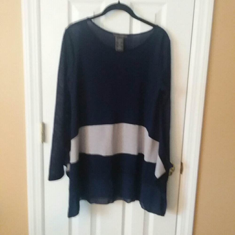 Suzy Shier Sheer Knit Sweater